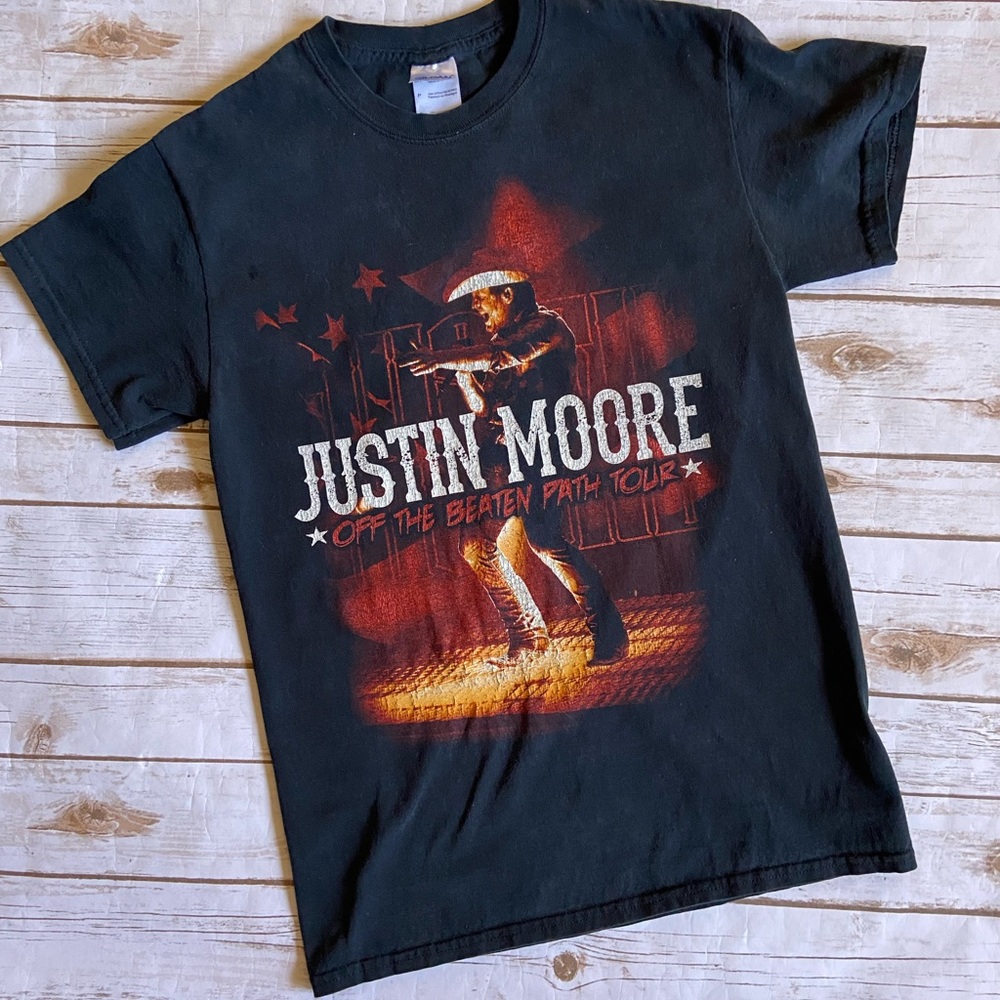 💜JUSTIN MOORE off the beaten path tour graphic tee